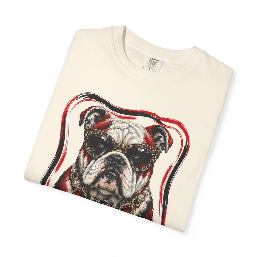 Unisex Garment-Dyed T-shirt - Glam Bulldog