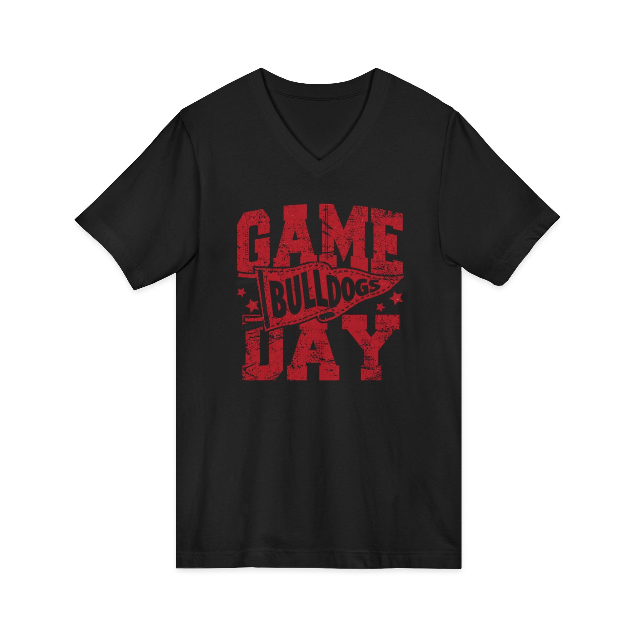 Unisex Jersey Short Sleeve V-Neck Tee