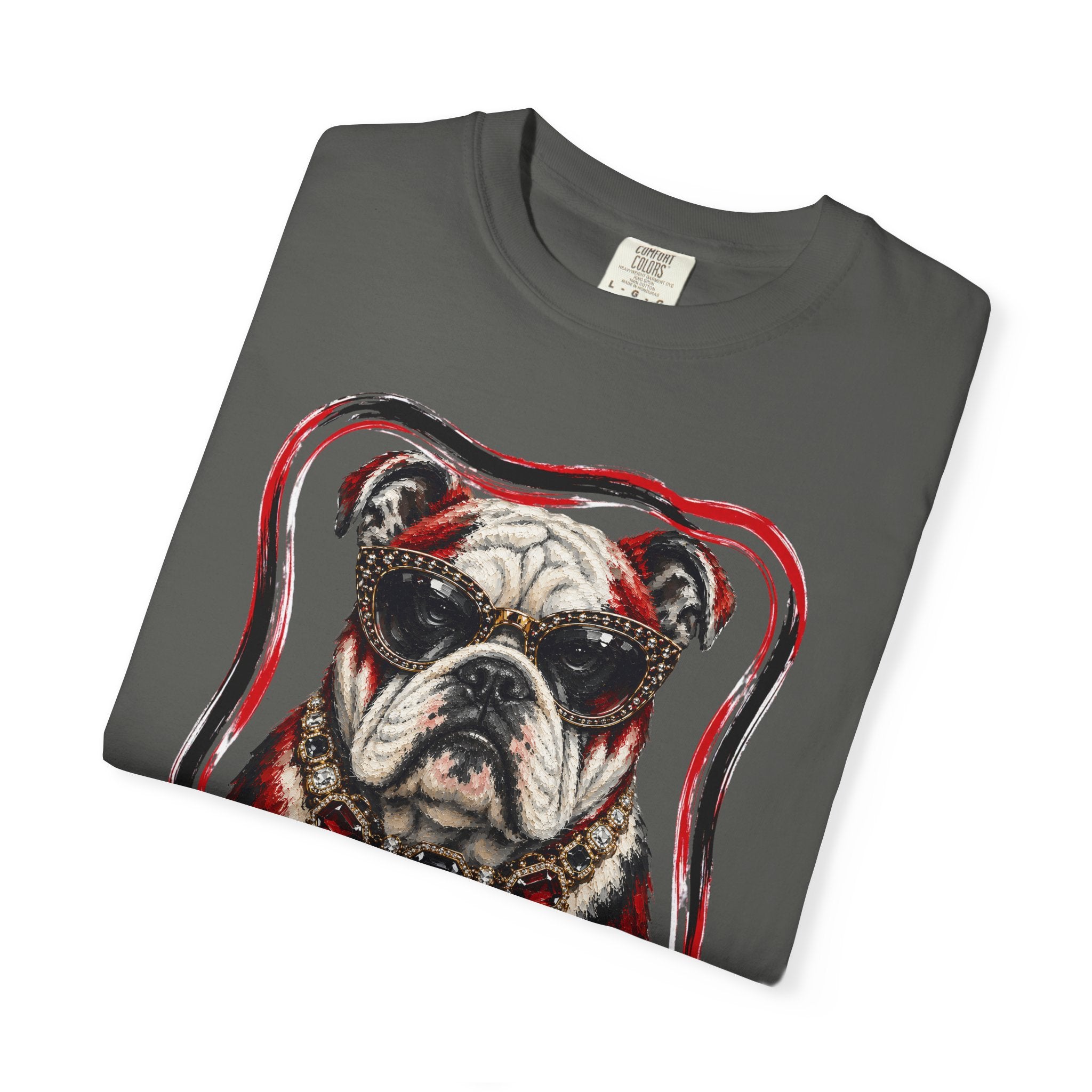 Unisex Garment-Dyed T-shirt - Glam Bulldog
