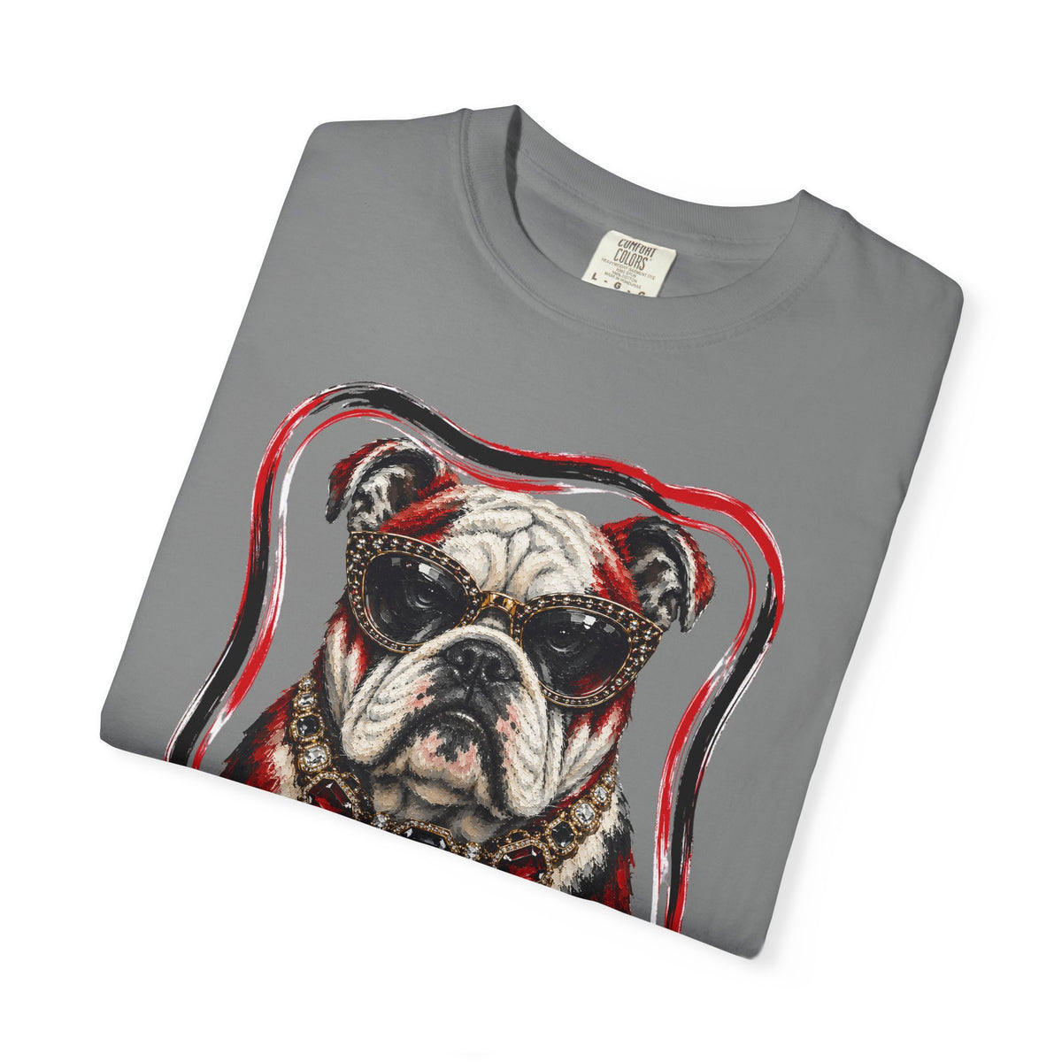 Unisex Garment-Dyed T-shirt - Glam Bulldog
