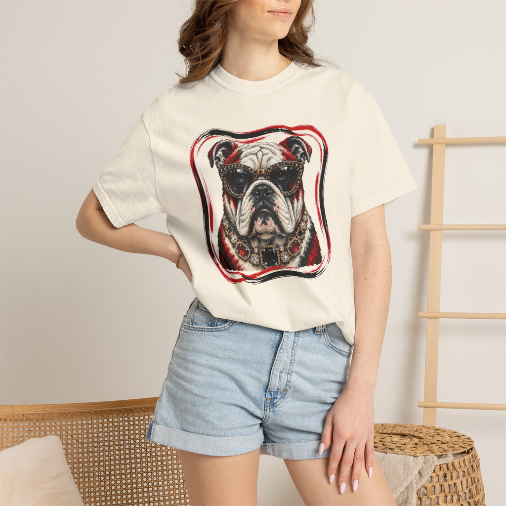 Unisex Garment-Dyed T-shirt - Glam Bulldog