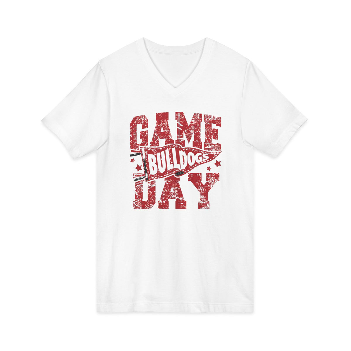 Unisex Jersey Short Sleeve V-Neck Tee