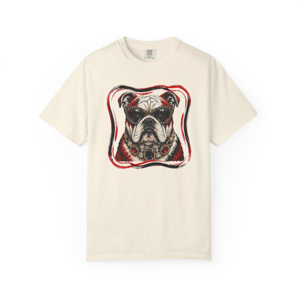 Unisex Garment-Dyed T-shirt - Glam Bulldog